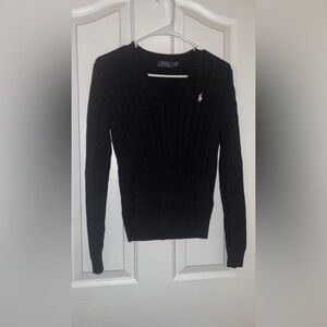 Ralph Lauren Black V-Neck Sweater